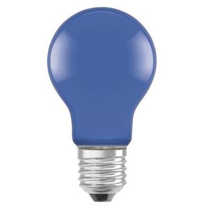 Лампа светодиодная 2,5W синий E27 A60 LEDSCLA15 OSRAM